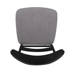 Chaise de salle à manger Abrielle en bois d'hévéa rembourrée, style moderne du milieu du siècle (lot de 2) par Christopher Knight Home