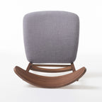 Chaise de salle à manger Abrielle en bois d'hévéa rembourrée, style moderne du milieu du siècle (lot de 2) par Christopher Knight Home