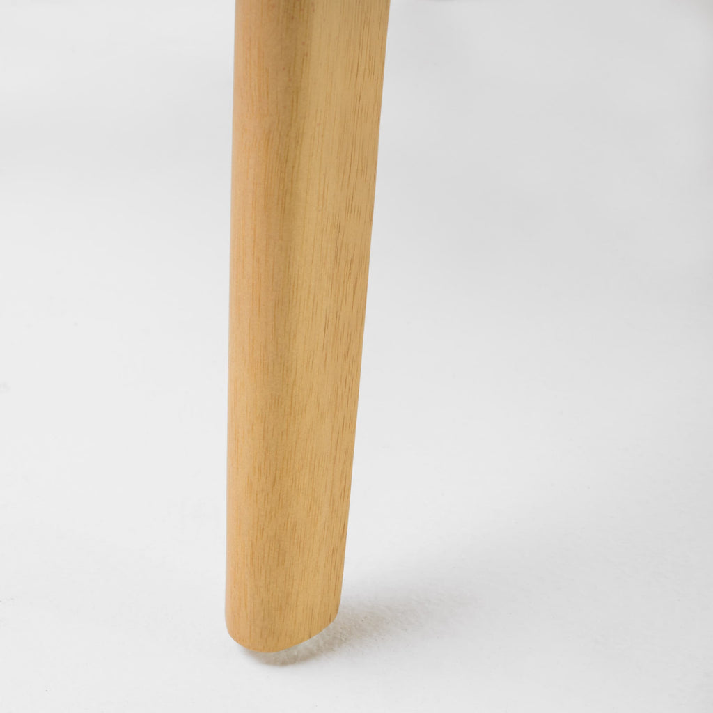 Chaise de salle à manger Abrielle en bois d'hévéa rembourrée, style moderne du milieu du siècle (lot de 2) par Christopher Knight Home