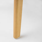 Chaise de salle à manger Abrielle en bois d'hévéa rembourrée, style moderne du milieu du siècle (lot de 2) par Christopher Knight Home