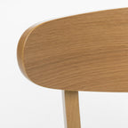 Chaise de salle à manger Abrielle en bois d'hévéa rembourrée, style moderne du milieu du siècle (lot de 2) par Christopher Knight Home