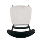 Chaise de salle à manger Abrielle en bois d'hévéa rembourrée, style moderne du milieu du siècle (lot de 2) par Christopher Knight Home