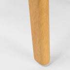 Chaise de salle à manger Abrielle en bois d'hévéa rembourrée, style moderne du milieu du siècle (lot de 2) par Christopher Knight Home