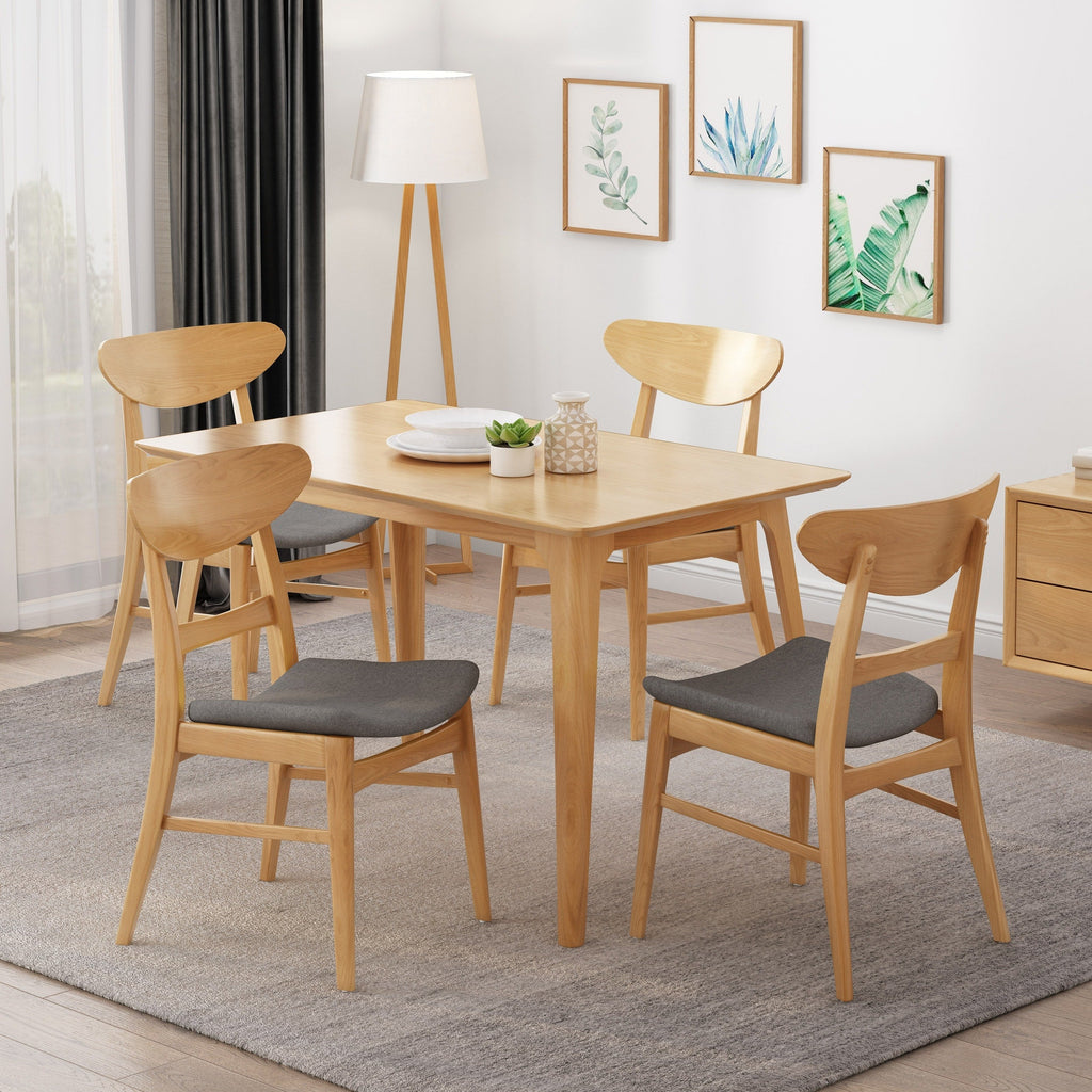Chaises de salle à manger Idalia, style moderne du milieu du siècle (lot de 4) par Christopher Knight Home
