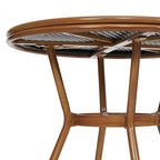 Ensemble bistro commercial intérieur/extérieur avec table et quatre chaises