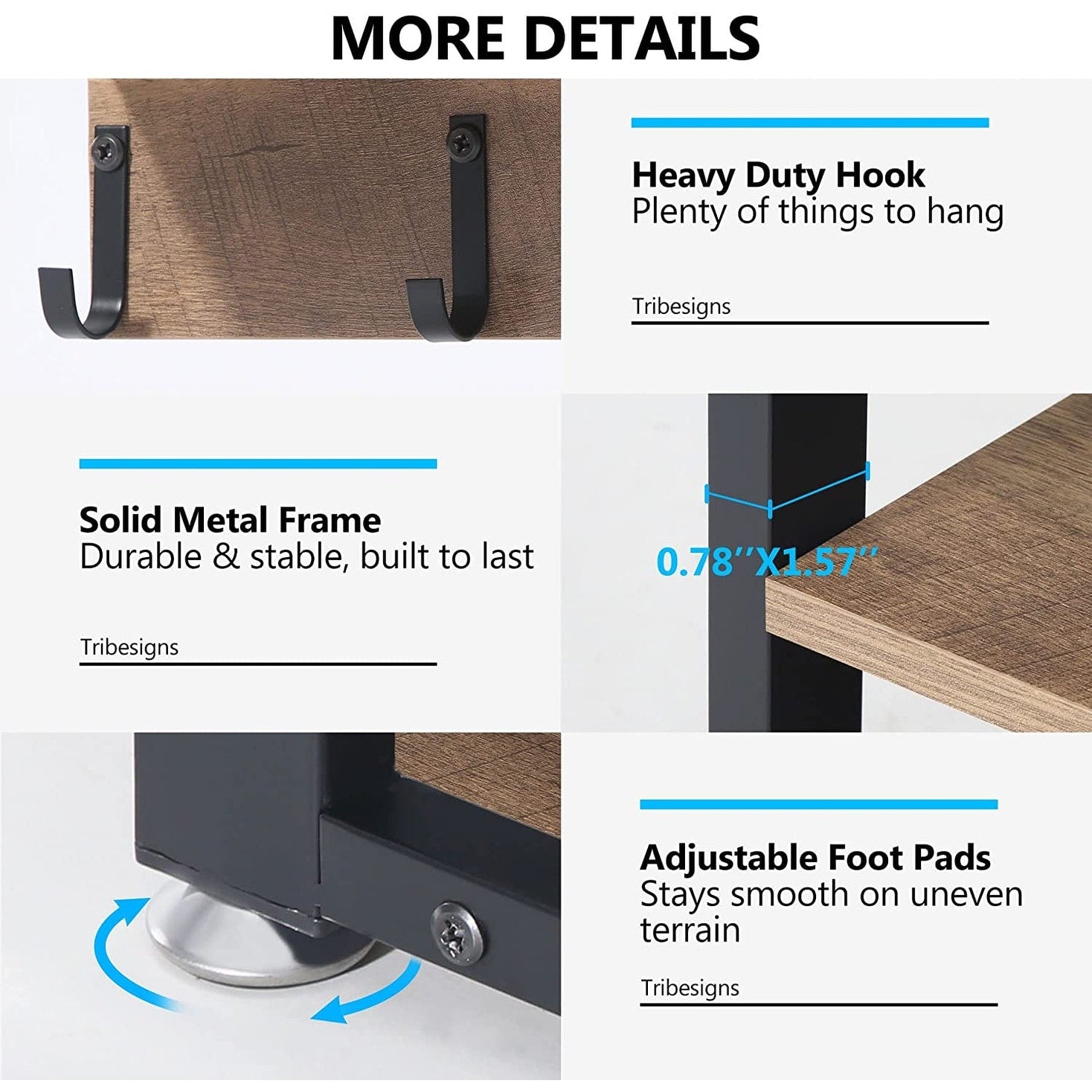 Ensemble porte-manteau et banc à chaussures pour entrée, porte-manteau et rangement à chaussures style industriel