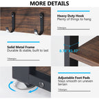 Ensemble porte-manteau et banc à chaussures pour entrée, porte-manteau et rangement à chaussures style industriel