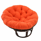 Fauteuil Papasan en rotin Bali de 107 cm avec coussin en toile twill