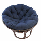 Fauteuil Papasan en rotin Bali de 107 cm avec coussin en toile twill