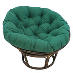 Fauteuil Papasan en rotin Bali de 107 cm avec coussin en toile twill