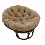 Fauteuil Papasan en rotin Bali de 107 cm avec coussin en toile twill