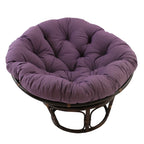Fauteuil Papasan en rotin Bali de 107 cm avec coussin en toile twill