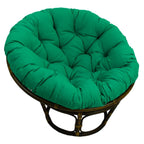 Fauteuil Papasan en rotin Bali de 107 cm avec coussin en toile twill