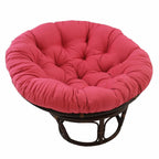 Fauteuil Papasan en rotin Bali de 107 cm avec coussin en toile twill