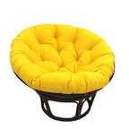 Fauteuil Papasan en rotin Bali de 107 cm avec coussin en toile twill
