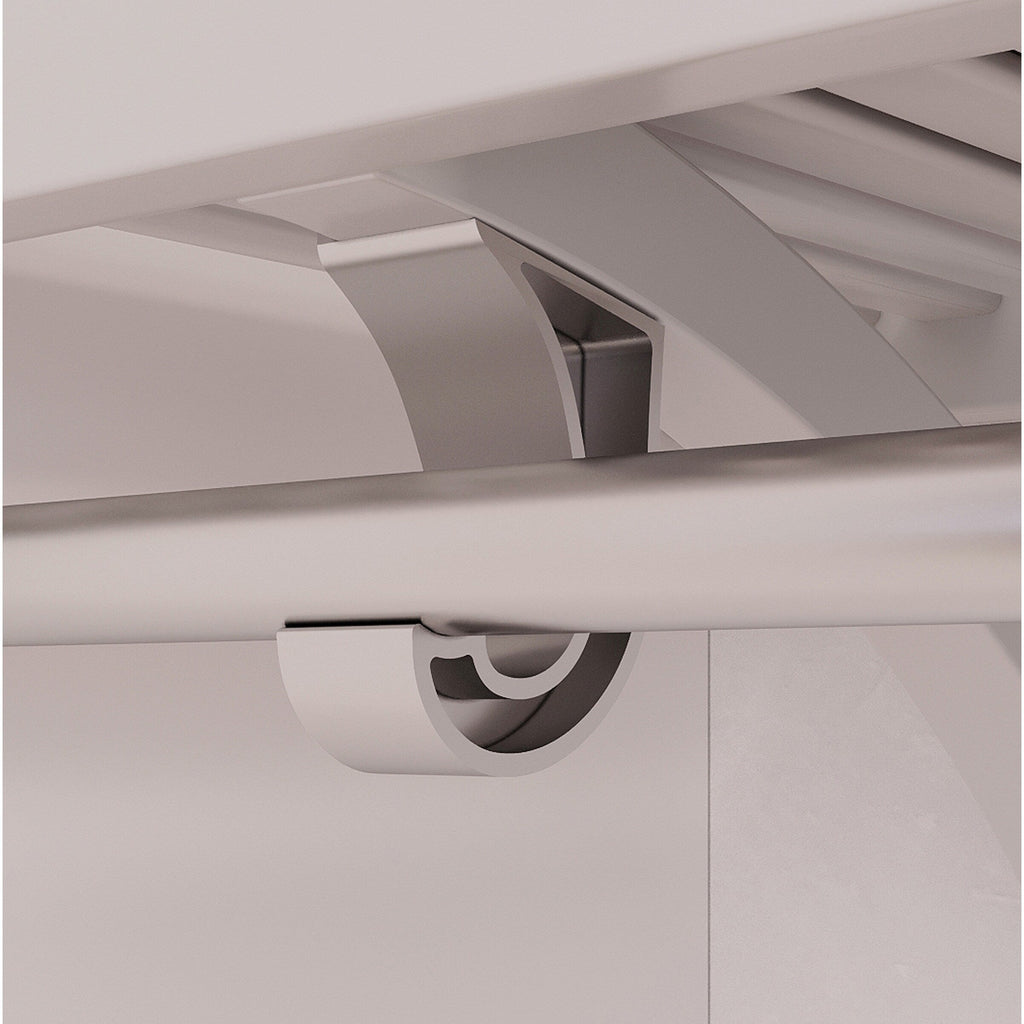 Système de placard à armoire en bois massif John Louis Home, blanc