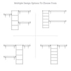 Système de placard à armoire en bois massif John Louis Home, blanc