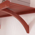 Système de rangement Simplicity en bois massif de John Louis Home, couleur acajou rouge.
