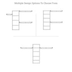 Système de rangement à armoire intégrée en bois massif John Louis Home, modèle Simplicity, couleur espresso.