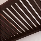 Système de rangement à armoire intégrée en bois massif John Louis Home, modèle Simplicity, couleur espresso.