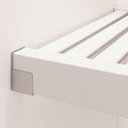 Système de placard à armoire en bois massif John Louis Home avec 3 tiroirs, blanc.