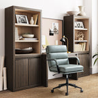 Chaise de bureau moderne Joseph en simili cuir avec verrouillage d'inclinaison et basculement central de HULALA HOME