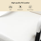 Chaise de bureau moderne Joseph en simili cuir avec verrouillage d'inclinaison et basculement central de HULALA HOME