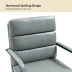 Chaise de bureau moderne Joseph en simili cuir avec verrouillage d'inclinaison et basculement central de HULALA HOME