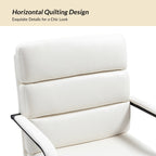 Chaise de bureau moderne Joseph en simili cuir avec verrouillage d'inclinaison et basculement central de HULALA HOME