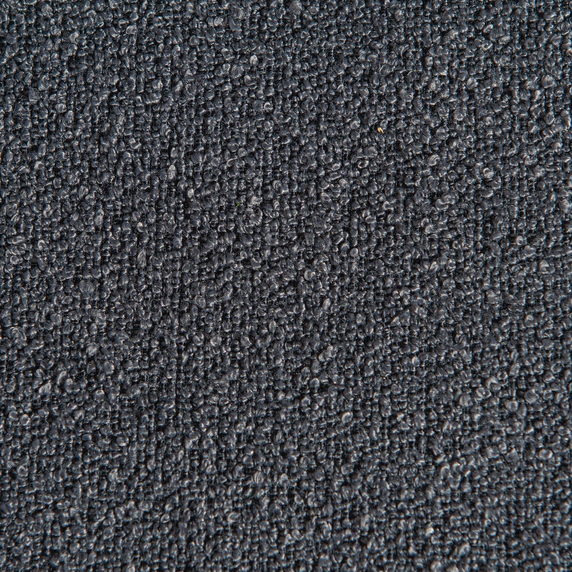 Canapé 2 places KINWELL en tissu bouclé avec coussins