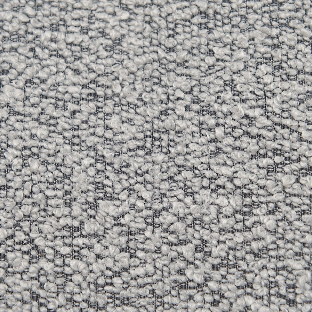 Canapé 2 places KINWELL en tissu bouclé avec coussins