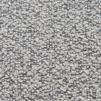 Canapé 2 places KINWELL en tissu bouclé avec coussins