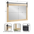 Kate and Laurel Cates Miroir mural rectangulaire rustique