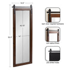 Kate and Laurel Cates Miroir mural rectangulaire rustique