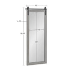 Kate and Laurel Cates Miroir mural rectangulaire rustique