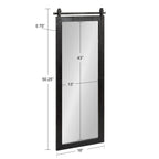 Kate and Laurel Cates Miroir mural rectangulaire rustique