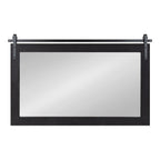 Kate and Laurel Cates Miroir mural rectangulaire rustique
