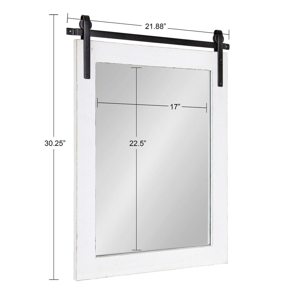 Kate and Laurel Cates Miroir mural rectangulaire rustique