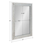 Kate and Laurel Deely Miroir mural en bois et métal