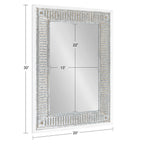 Kate and Laurel Deely Miroir mural en bois et métal