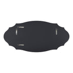 Kate and Laurel Leanna Miroir mural ovale à bords festonnés