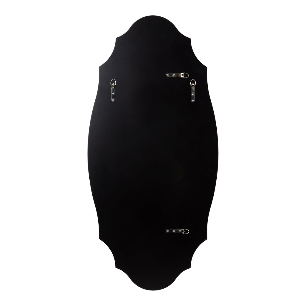 Kate and Laurel Leanna Miroir mural ovale à bords festonnés