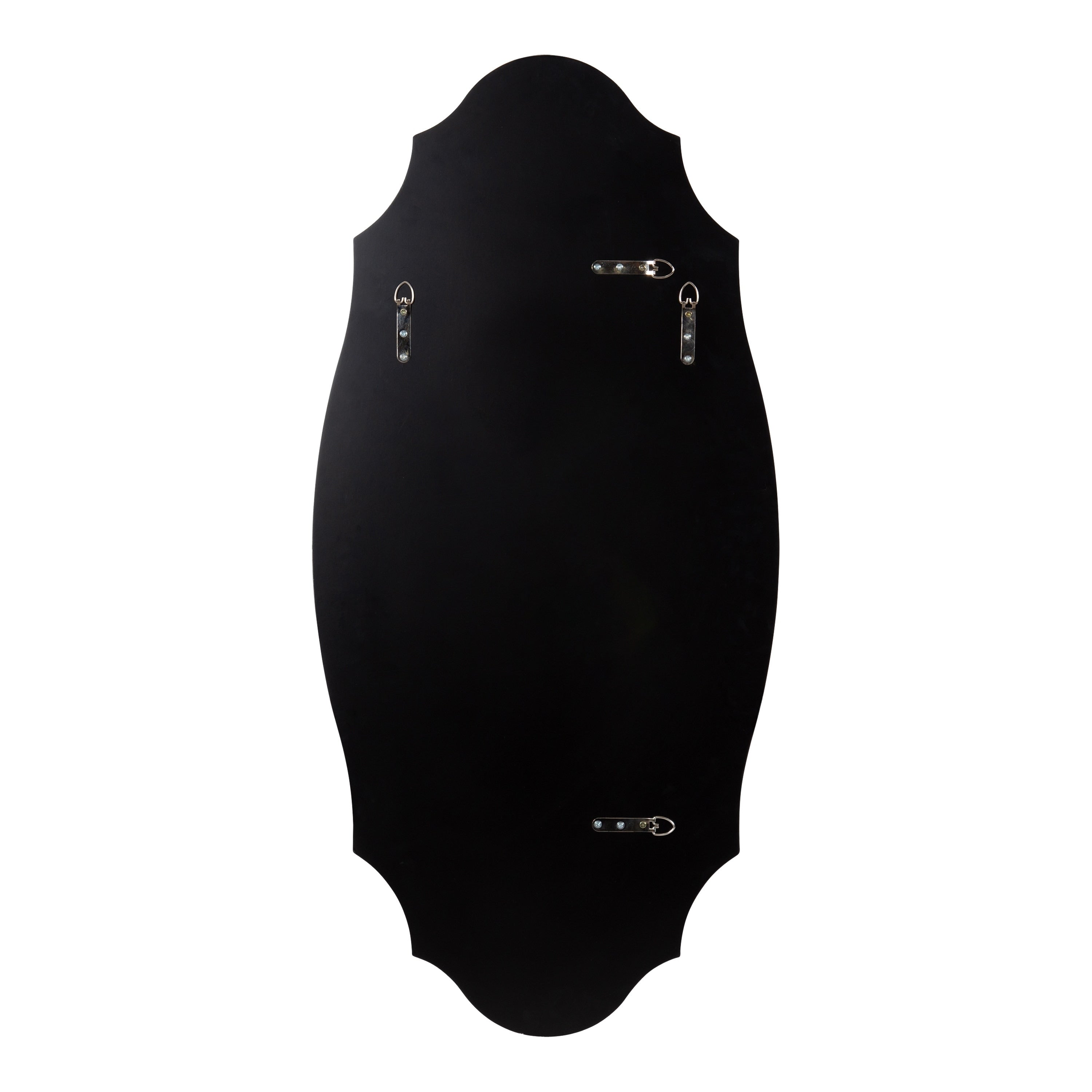 Kate and Laurel Leanna Miroir mural ovale à bords festonnés