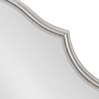 Kate and Laurel Leanna Miroir mural ovale à bords festonnés