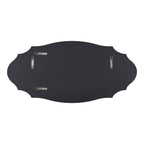 Kate and Laurel Leanna Miroir mural ovale à bords festonnés