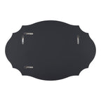 Kate and Laurel Leanna Miroir mural ovale à bords festonnés