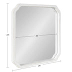 Miroir mural carré en bois Marston de Kate and Laurel