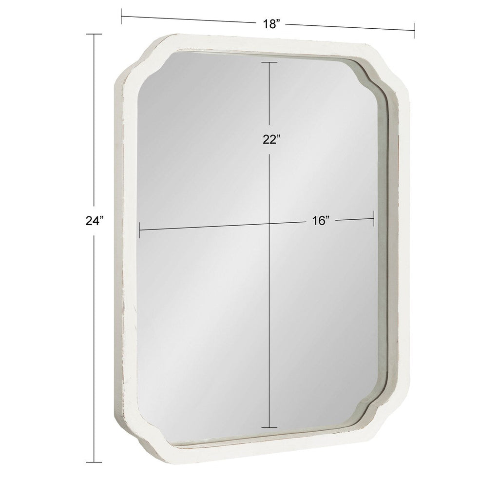 Miroir mural carré en bois Marston de Kate and Laurel