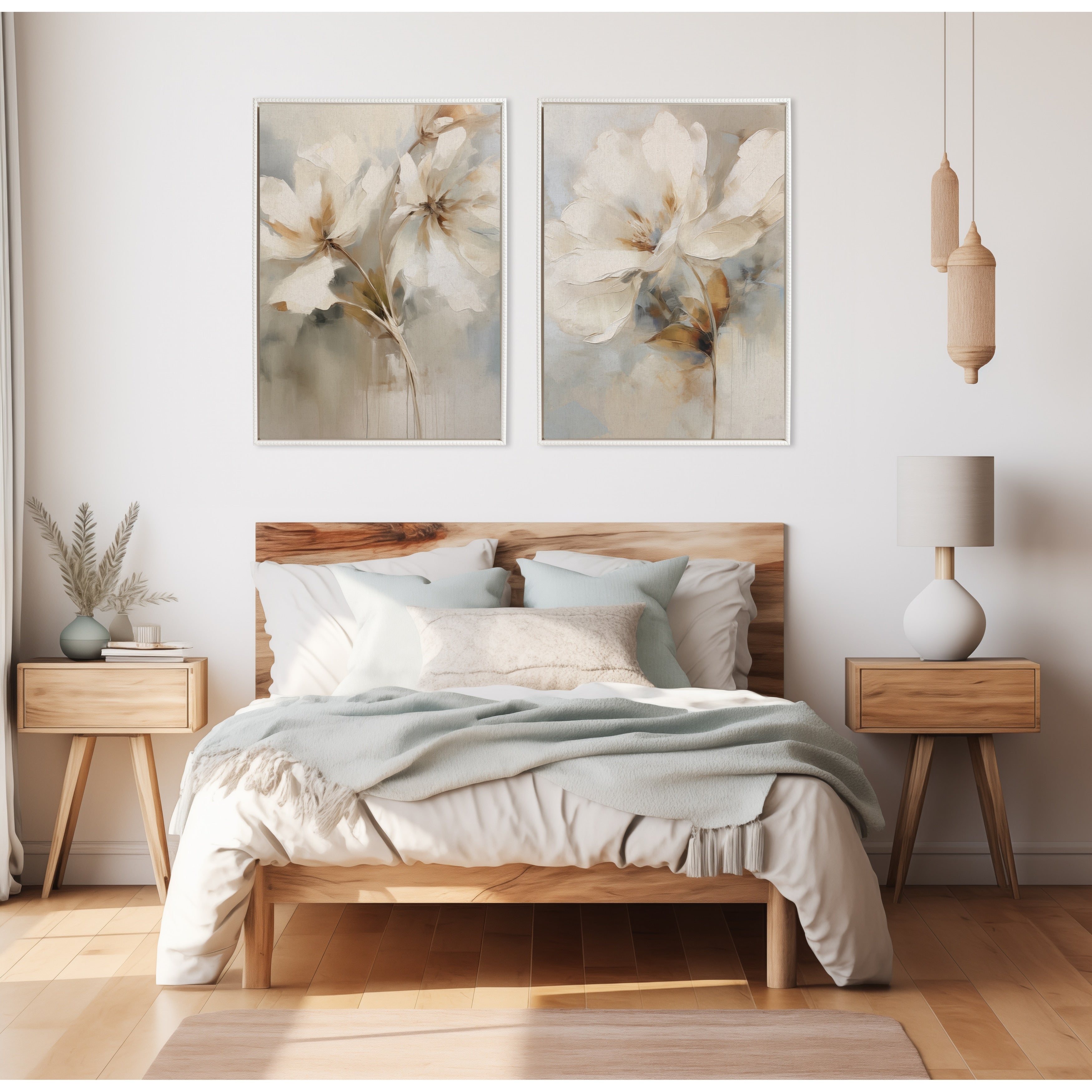 Toile botanique abstraite à perles Sylvie de Kate and Laurel