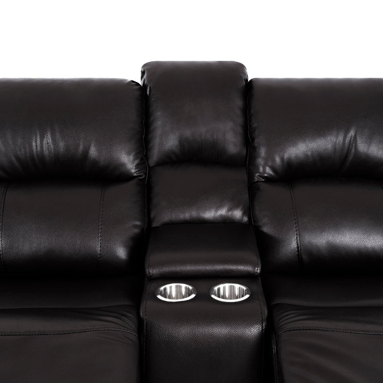 Collection de canapés inclinables manuels en cuir pour salon, meubles inclinables en cuir pour bureau à domicile et salon